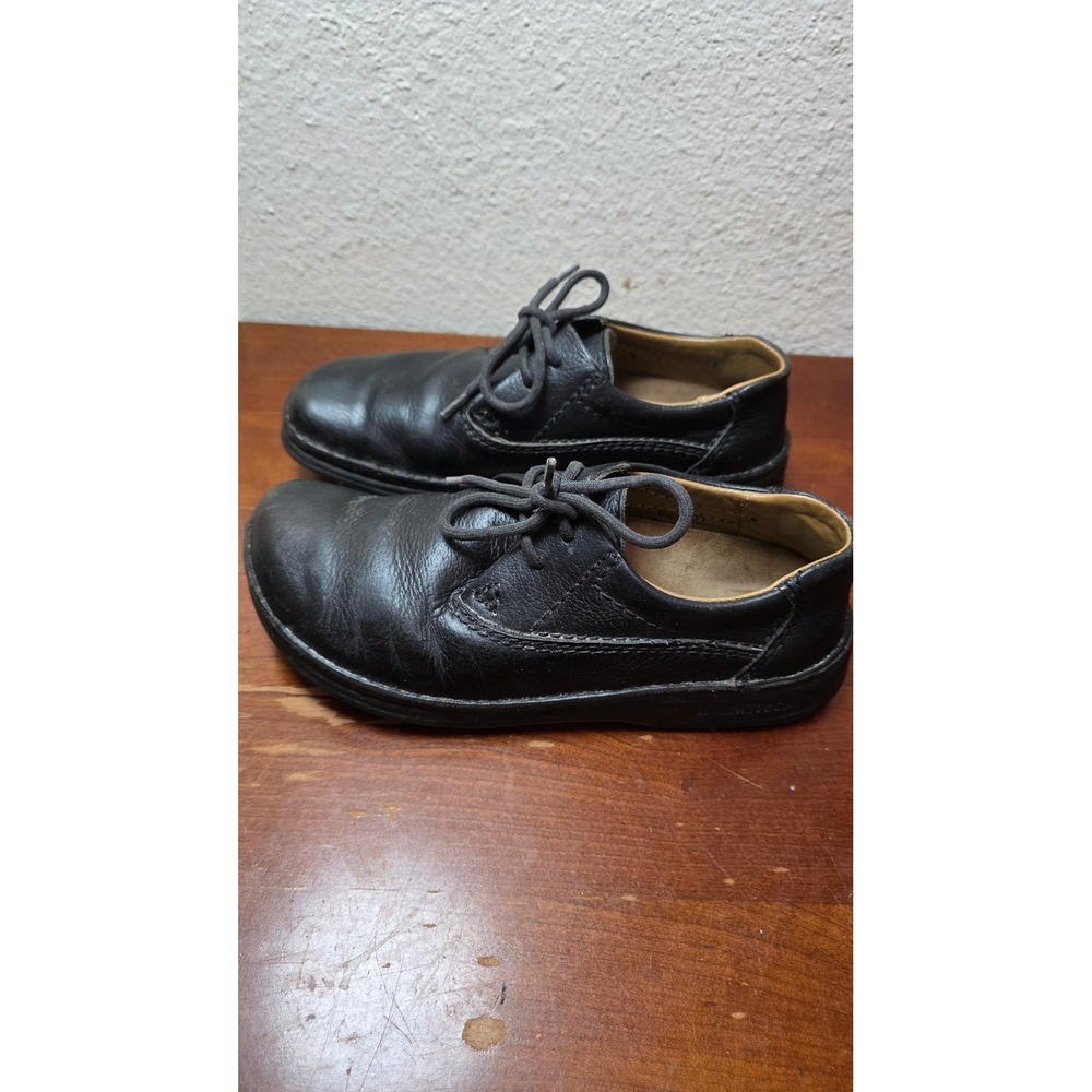 Birkenstock Footprints Leather Oxfords Womens 37 L6 Black Lace Up Shoes 1 - Picture 3 of 8